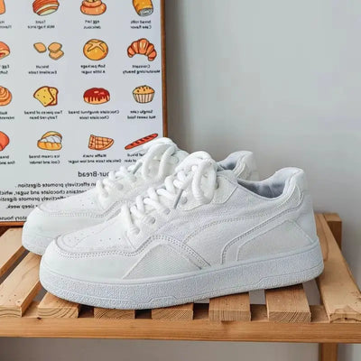 Chaussures de sport pour hommes, à la mode et luxueuses, couleur unie, bout rond, fond plat, semelle épaisse, confortables, nouvelle collection