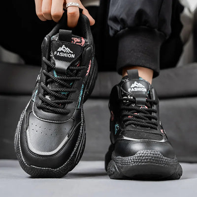 Chaussures montantes décontractées pour hommes quatre saisons semelle souple antidérapante confort chaussures de marche en plein air mode jeunesse Joker baskets à semelle épaisse