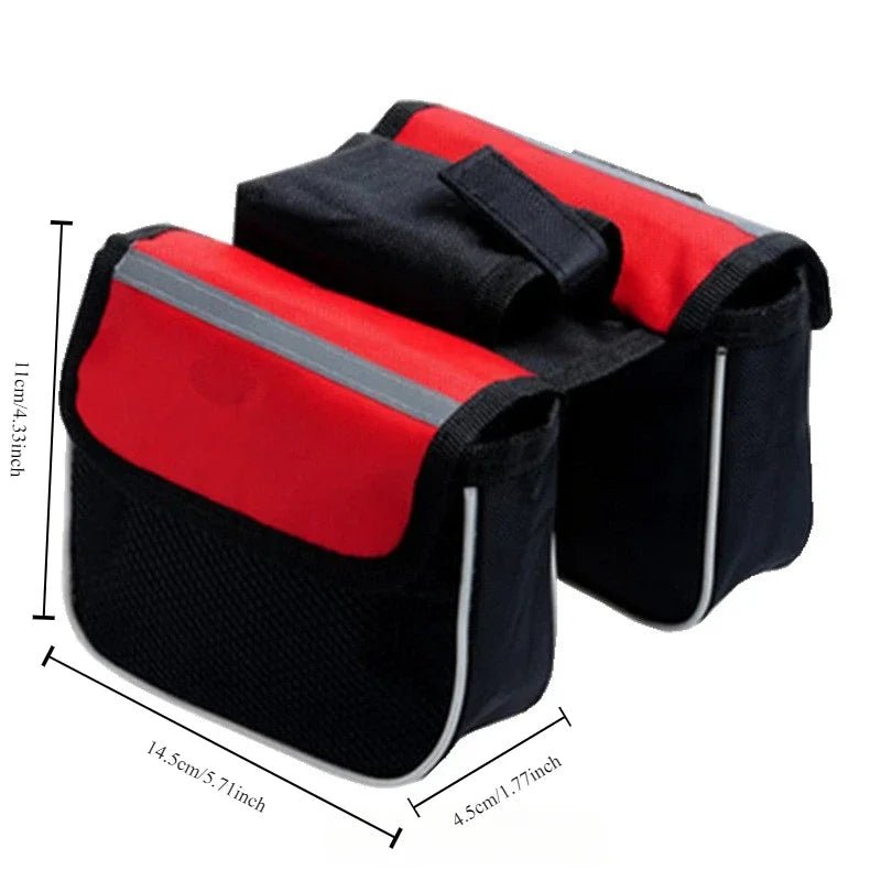 Sacs de vélo bilatéraux de grande capacité, sacoches de vélo, sacs de tube, équipement de vélo, accessoires de vélo, 3 en 1