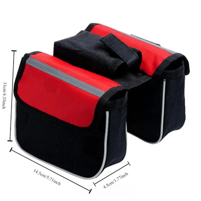 Sacs de vélo bilatéraux de grande capacité, sacoches de vélo, sacs de tube, équipement de vélo, accessoires de vélo, 3 en 1