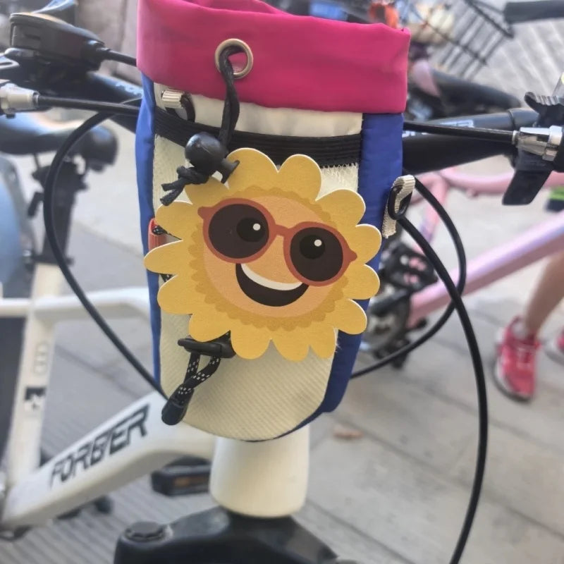 Sac suspendu à poignée avant pour vélo de route, 1 pièce, mignon, sac de rangement pour faisceau avant, accessoires de vélo