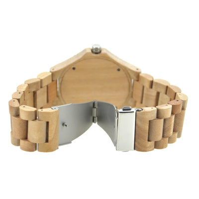 Montres en bois pour hommes, mouvement à quartz japonais, montre-bracelet exotique élégante avec boucle en acier inoxydable, bracelets réglables