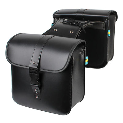 Sacs de selle de moto rétro, pochette mallette de rangement, valise de réservoir de bagages latéraux, sacs en cuir PU/PVC, accessoires de moto