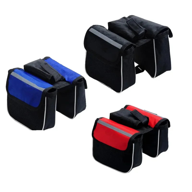 Sacs de vélo bilatéraux de grande capacité, sacoches de vélo, sacs de tube, équipement de vélo, accessoires de vélo, 3 en 1
