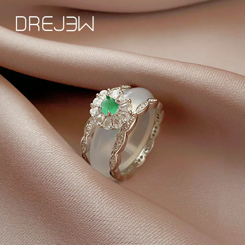 DREW-Bague de salariés pour femme, bague de doigt, design simple, toucher, diversifier, index, luxe chic, bijoux à la main haut de gamme, Chine