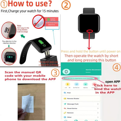 Montre intelligente pour hommes femmes montre-Bracelet Bluetooth connecter téléphone lecteur de musique Fitness Sport Bracelet moniteur de santé montres numériques