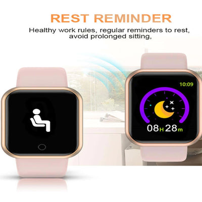 Montre intelligente pour hommes femmes montre-Bracelet Bluetooth connecter téléphone lecteur de musique Fitness Sport Bracelet moniteur de santé montres numériques