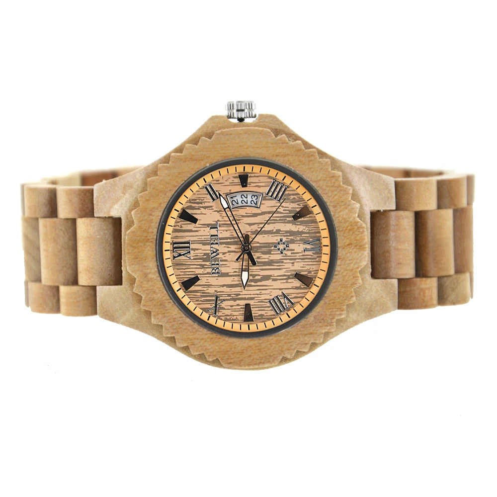 Montres en bois pour hommes, mouvement à quartz japonais, montre-bracelet exotique élégante avec boucle en acier inoxydable, bracelets réglables