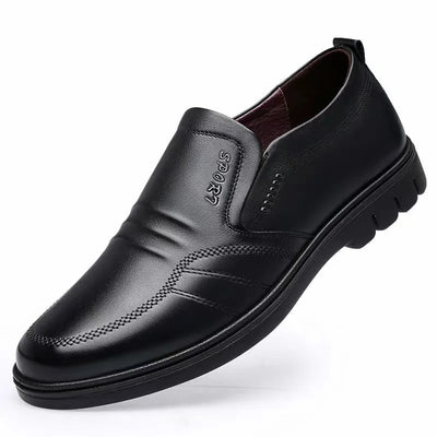 Chaussures en cuir pour hommes nouveau noir fond souple anti-dérapant et respirant chaussures hommes robe d'affaires décontracté Zapatos luxe léger plat